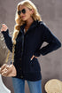 Long Sleeve Button-Up Hooded Cardigans